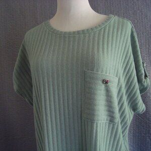 NWT Parallel Skies Sage Green Knit Top sz L